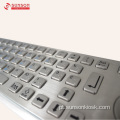 Teclado de metal antivandálico com touch pad